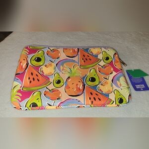 Colorful Fruit Print Laptop Sleeve